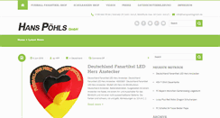 Desktop Screenshot of hanspoehlsgmbh.de