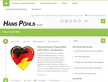Tablet Screenshot of hanspoehlsgmbh.de